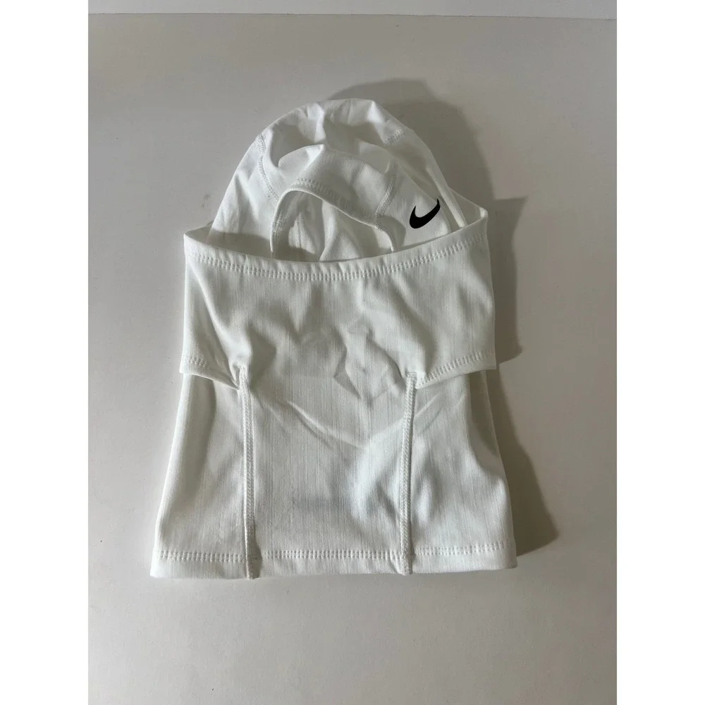 Nike Pro Hyperwarm Hood Balaclava Face Mask White OSFM 3111-TA